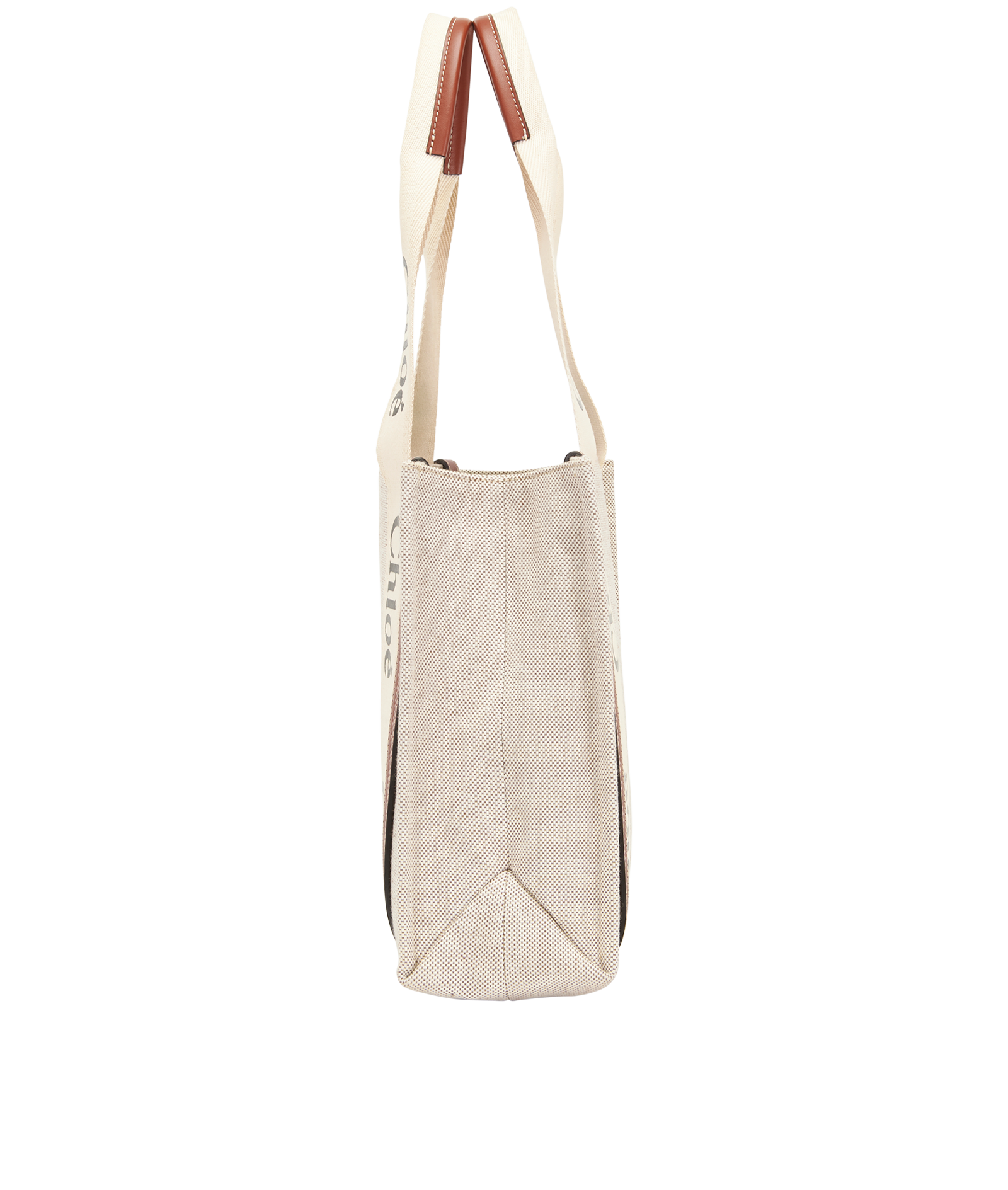 Woody Tote, &pound;395, Handbags, Beige, Canvas, Side view